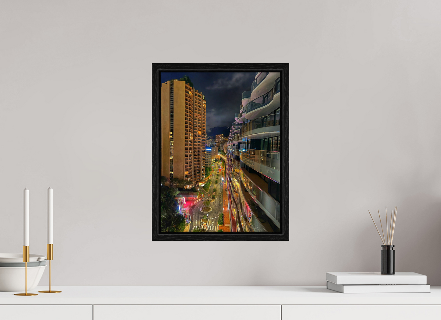30 x 40 cm, Floater Frame City Lights