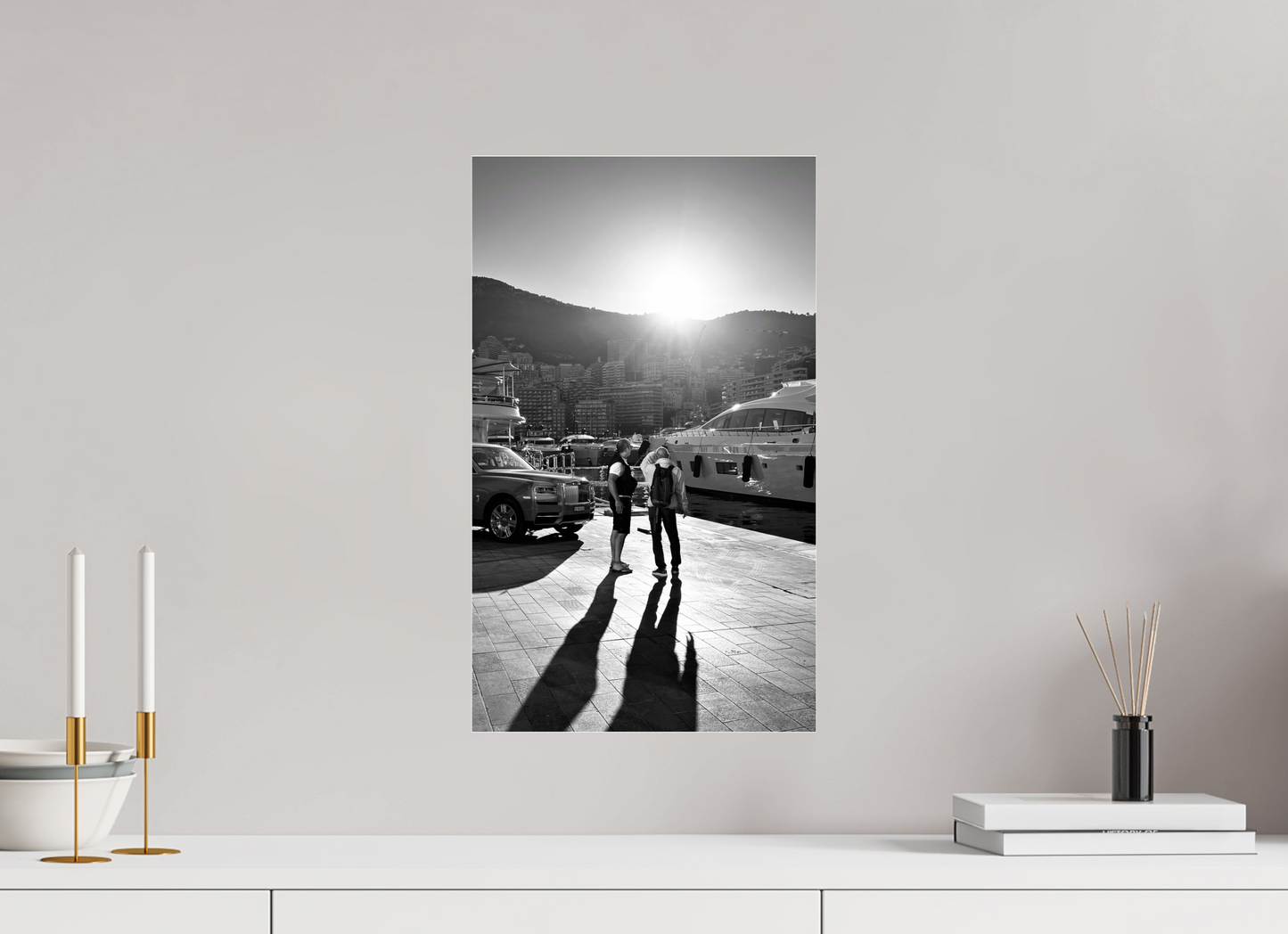 30 x 50.2 cm, Photo Print Under Acrylic Glass Under the Monaco Sun