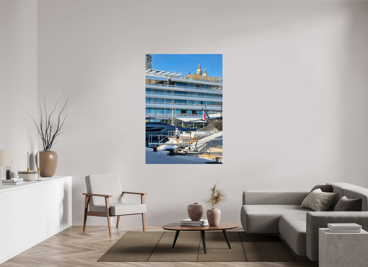 110 x 156.9 cm, Photo Print Under Acrylic Glass Divided Horizons