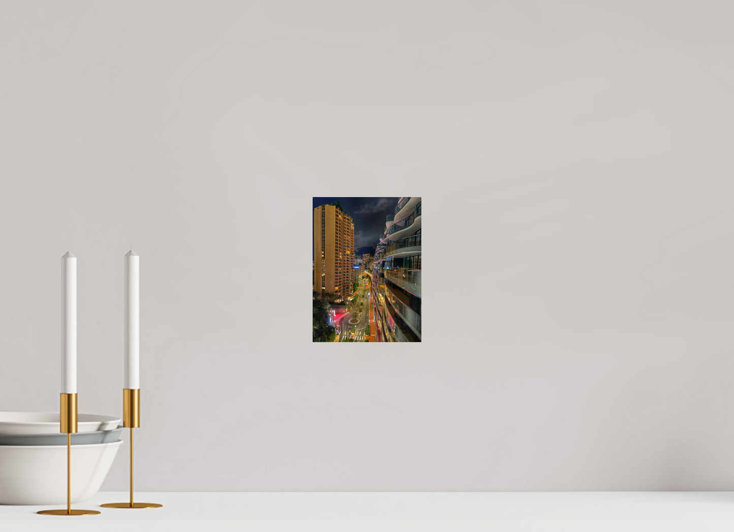 15 x 20 cm, Photo Print Under Acrylic Glass City Lights
