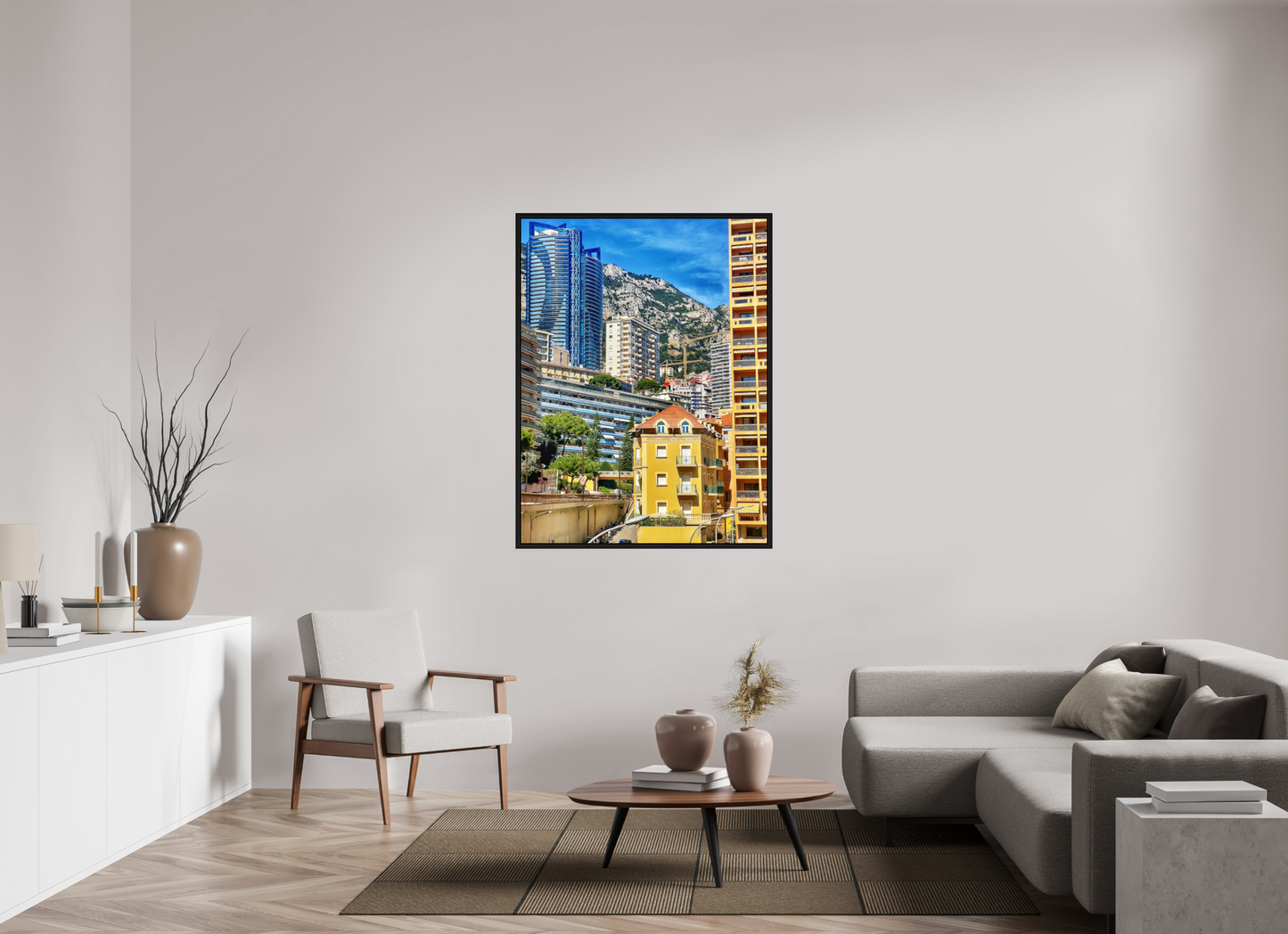 100 x 132 cm, Floater Frame Where Eras Meet