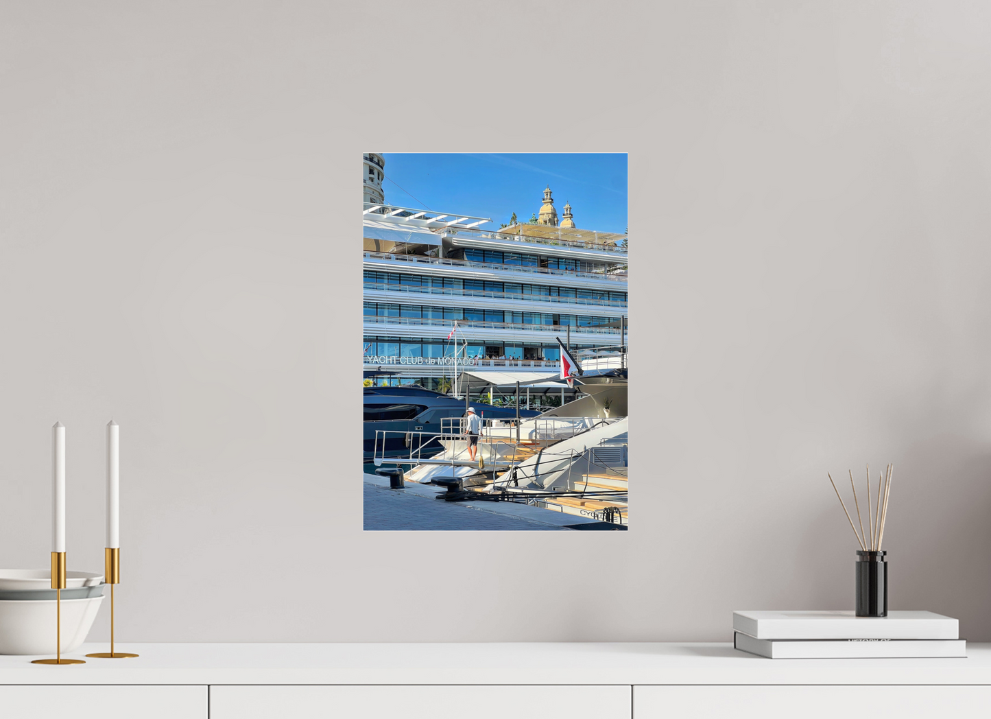 30 x 42.8 cm, Photo Print Under Acrylic Glass Divided Horizons