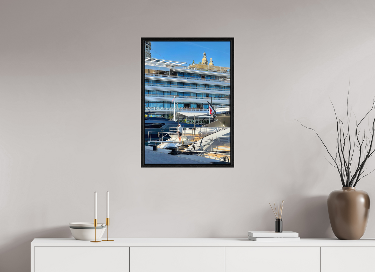 50 x 71.3 cm, Floater Frame Divided Horizons